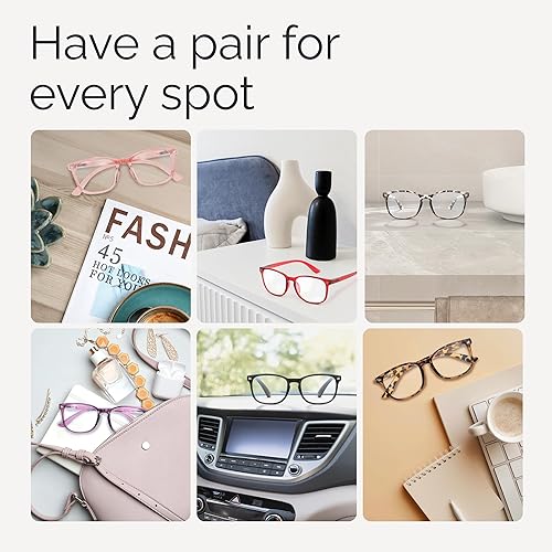 Miniatura 6 de Ccvoo Anteojos de lectura para mujer y hombre, con protección contra la luz azul, anteojos para computadora, anteojos de emergencia