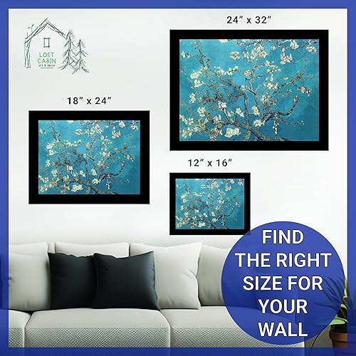 Miniatura 6 de Ramas de cabaña perdida con flor de almendra por Vincent Van Gogh  Impresión sin marco  Reproducción de pinturas de obras de arte finas  Regalo de