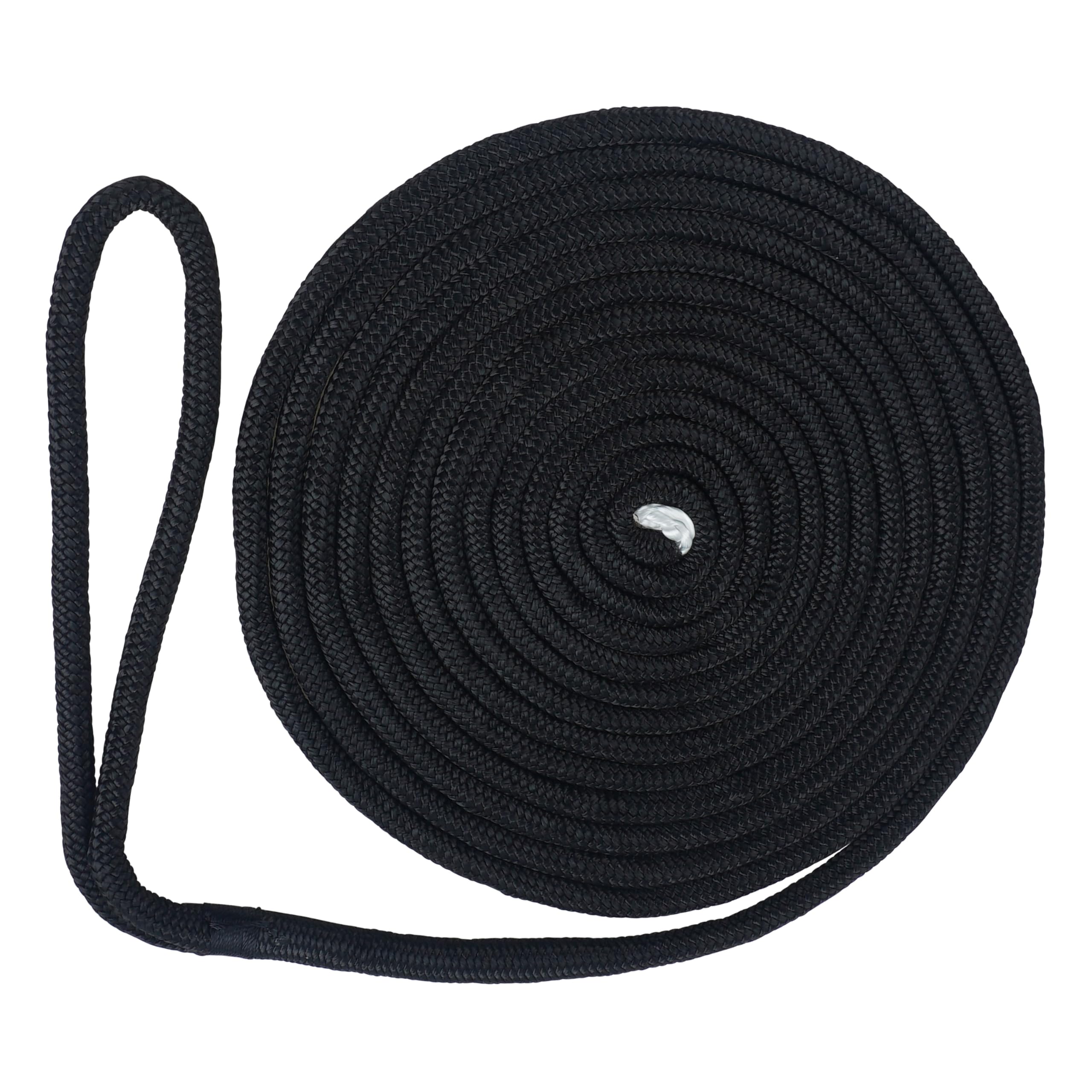 Segelboot-Dockleine, doppelt geflochtene Nylon-Ankerleinen, vorgespleißt mit einer 30,5 cm langen Schlaufe, Bootsleinen für Boote (L: 4,5 m, 1,5 m, 1,5 m, D: 0,9 cm, 1,27 cm, 1,6 cm)