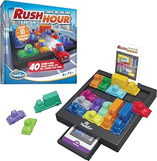 ThinkFun Rush Hour® - The ingenious traffic game. Logic game for children and adults, from 8 years. Includes 10 additional tasks. Amazon special edition