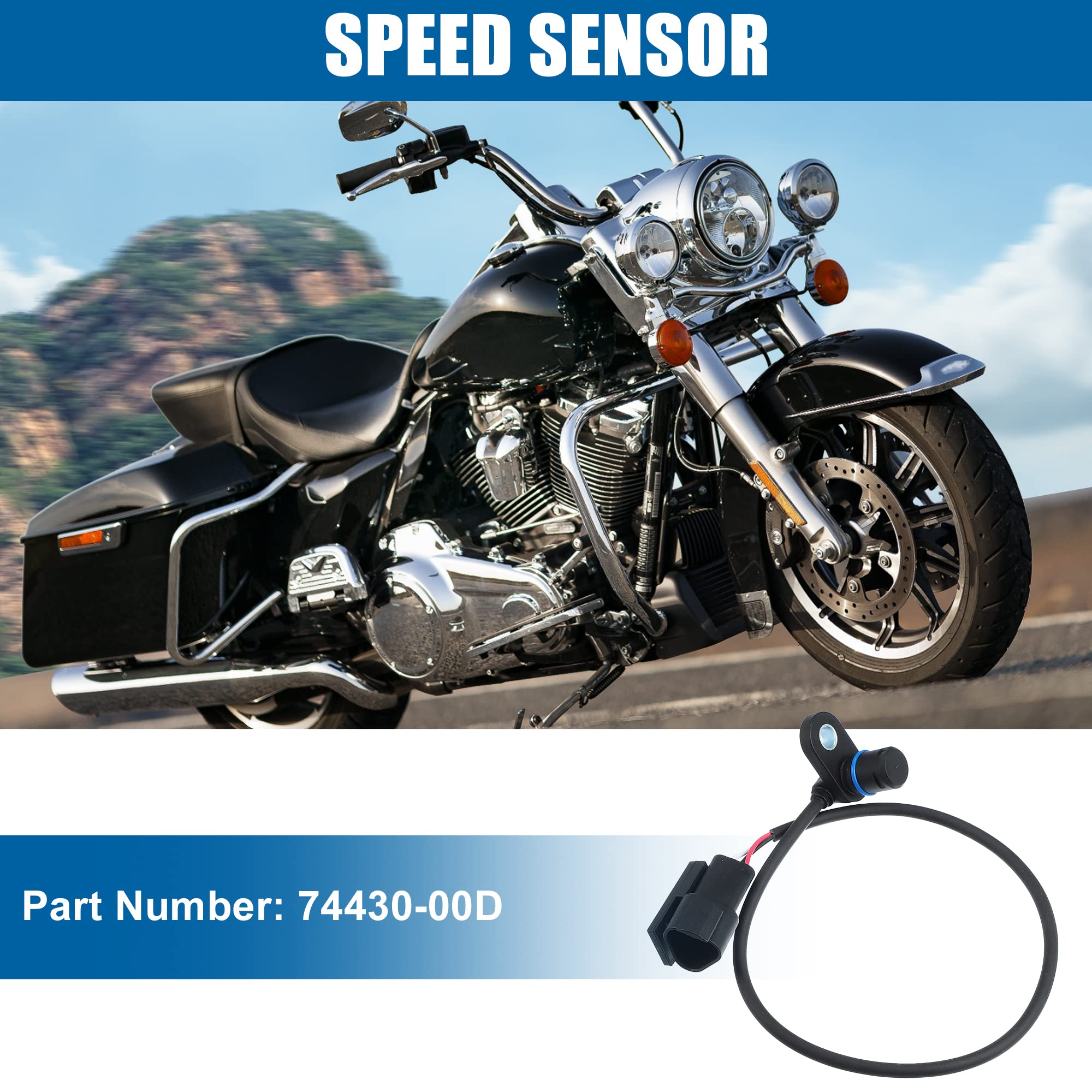 Amazon.com: X AUTOHAUX Motorcycle Speed Sensor 74430-00D 74430-00