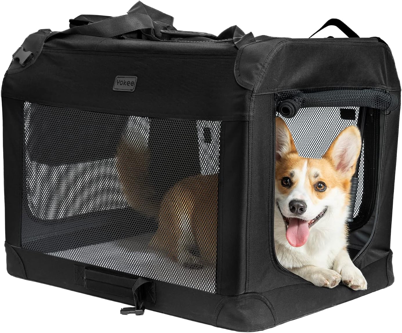 Yokee Collapsible Dog Crates Portable Dog Travel Crate