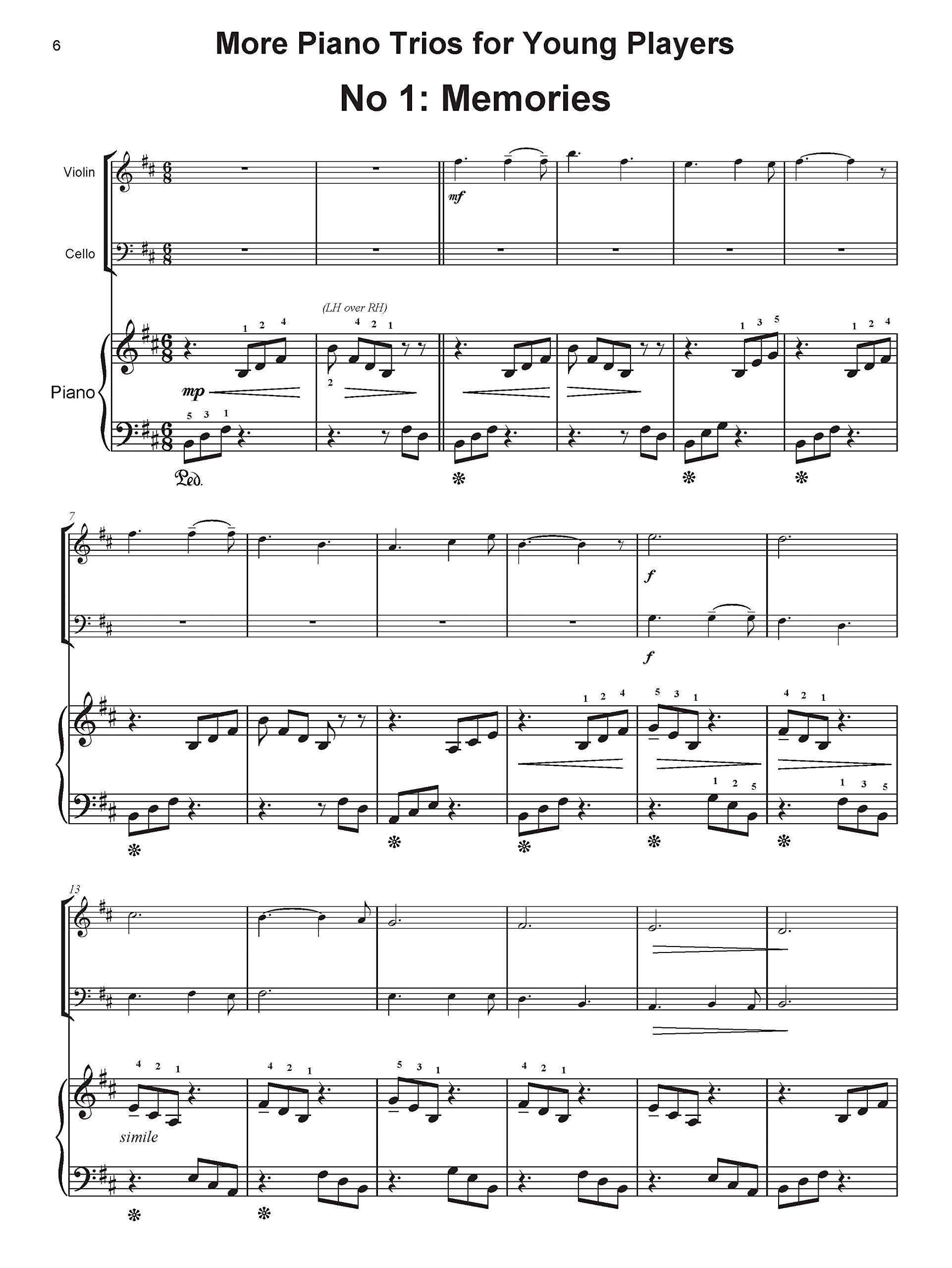 More Piano Trios for Young Players: Easy Repertoire for Violin, Cello & Piano