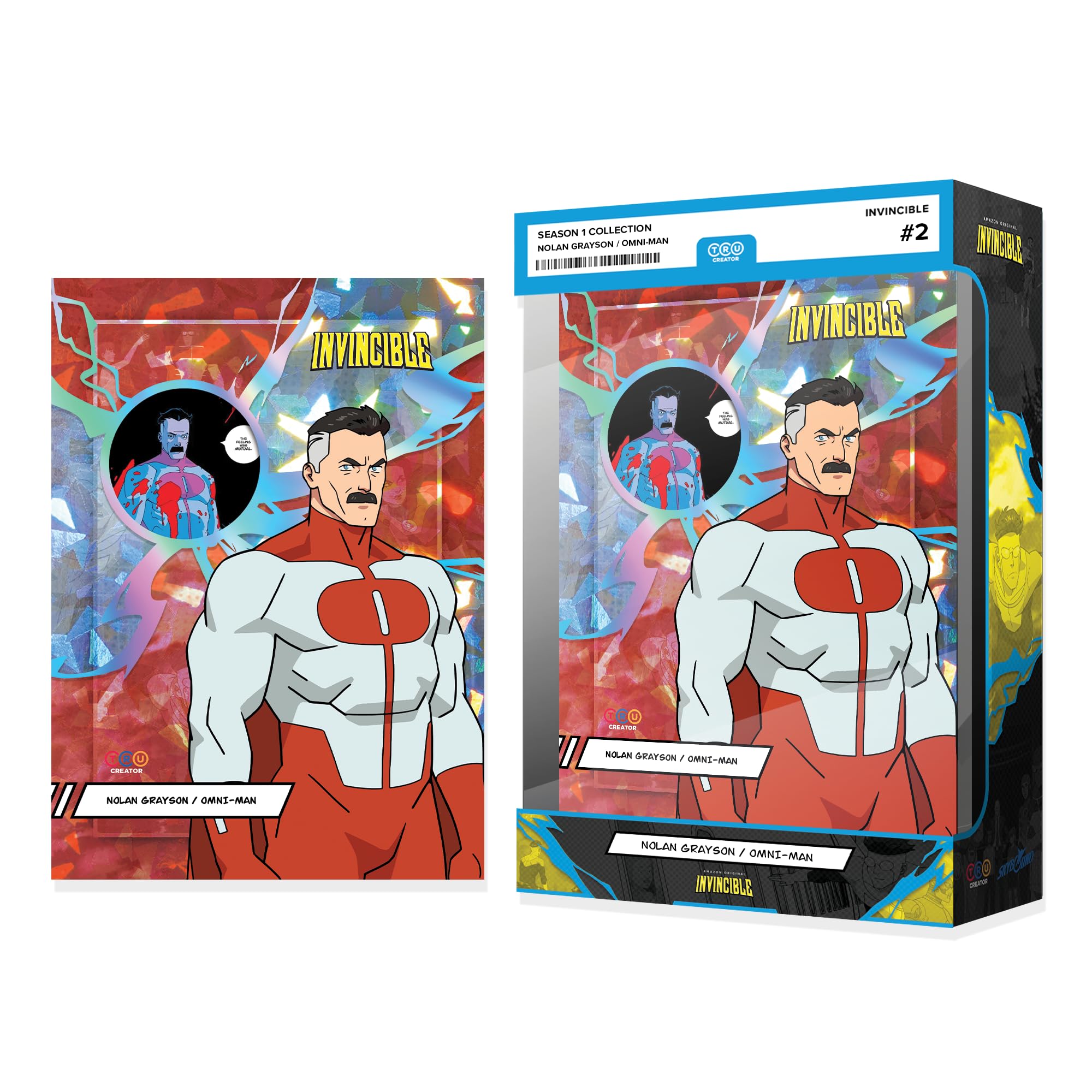Invincible Stagione 1 Collezione Blind Box – 1 Jumbo 5x7 pollici Prodotto con Licenza Ufficiale Comic Relic Trading Card – Reliquie Fumetti