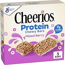 Cheerios Protein Chewy Bars, Snack Bars, Mixed Berry, 5 Ct, 6.35 oz