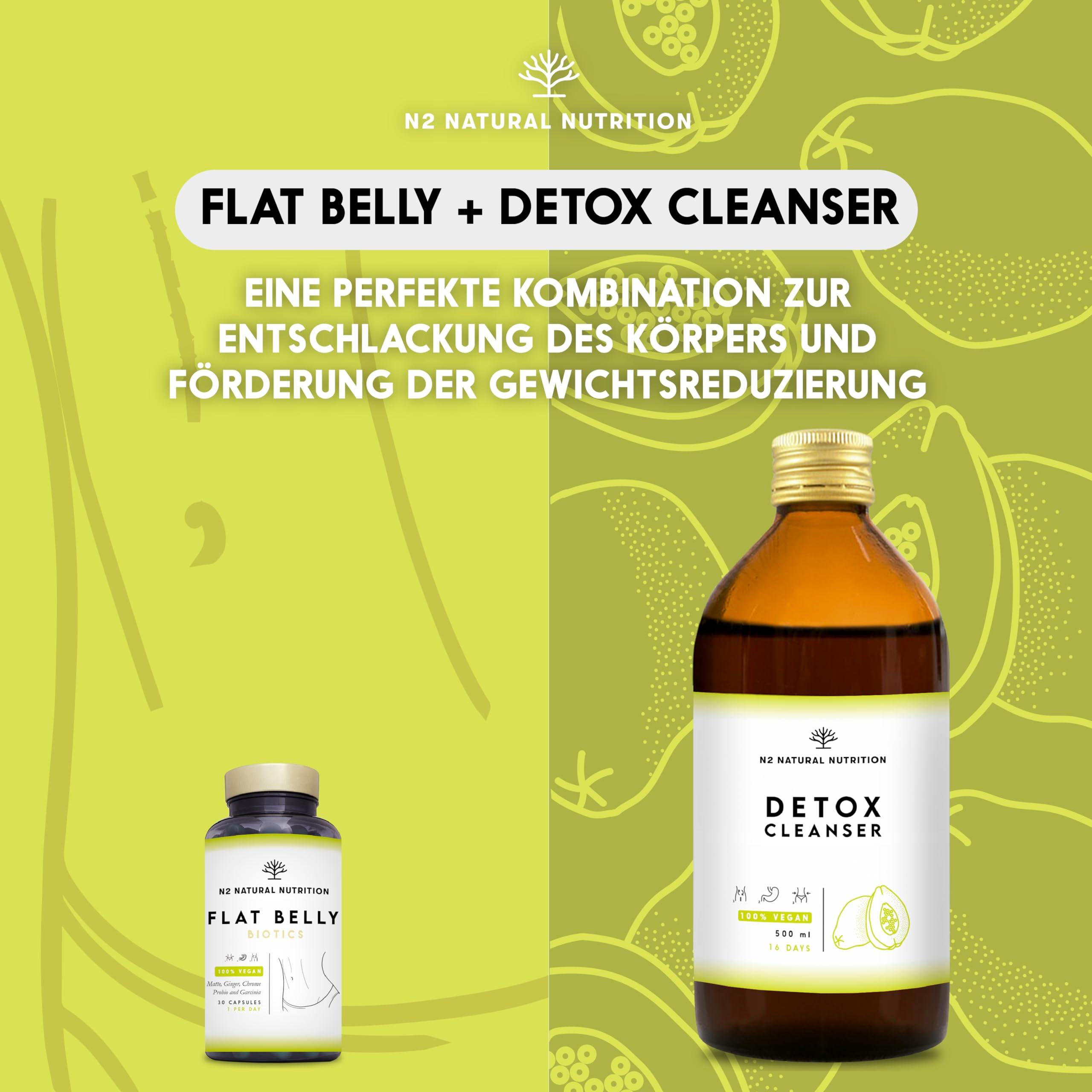 Kulturen Komplex Darmsanierung, 30 Mrd KBE, 6 Bakterienstämme, Darmbakterien, L. Gasseri, Garcinia, Ingwer, Mate, Chromium & Cayenne. Darmkur 30 vegane Kapseln. N2 Natural Nutrition