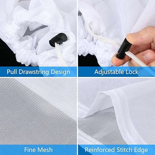 Miniatura 3 de Bolsa de cerveza, extra grande de 26 x 22 pulgadas, bolsa de malla fina para manzana, uva, vino, cereales de cerveza casera, fabricación de cerveza,