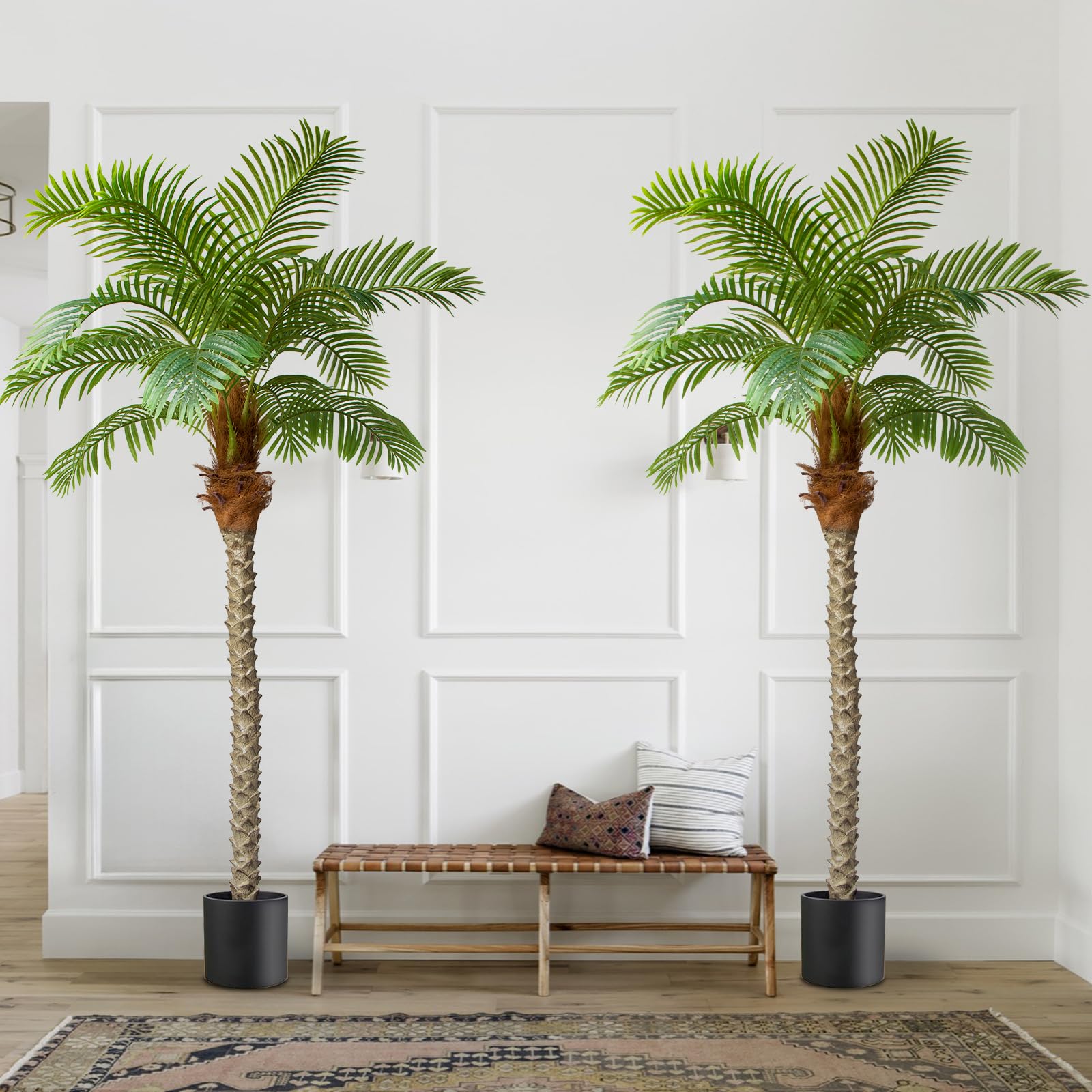 ANTING 7.5ft Phoenix Palm 2-Pack