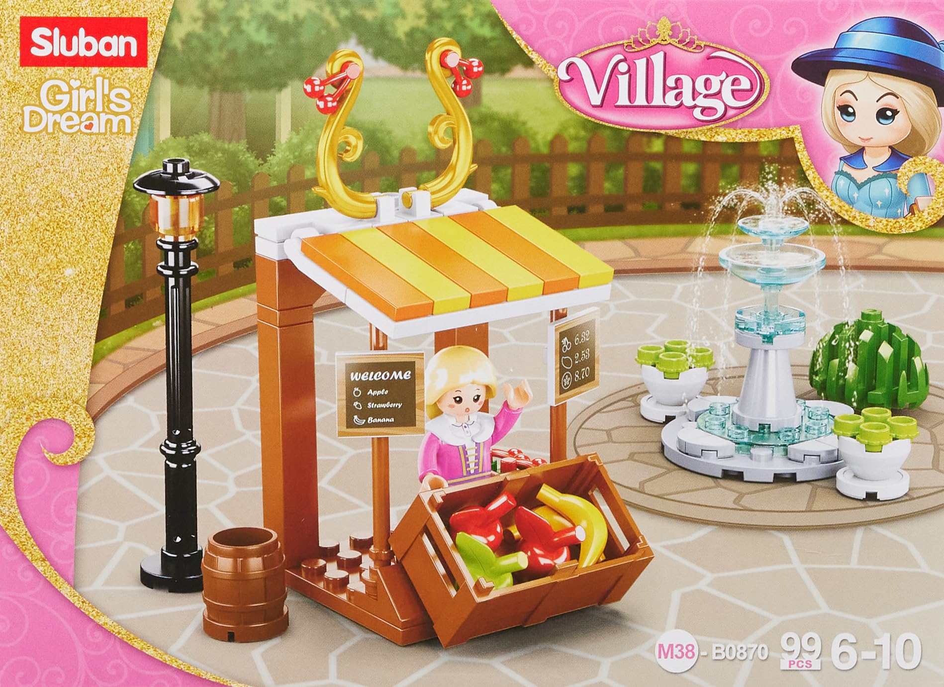Sluban Girl's Dream Supermarket Yapım Seti, 99 Parça