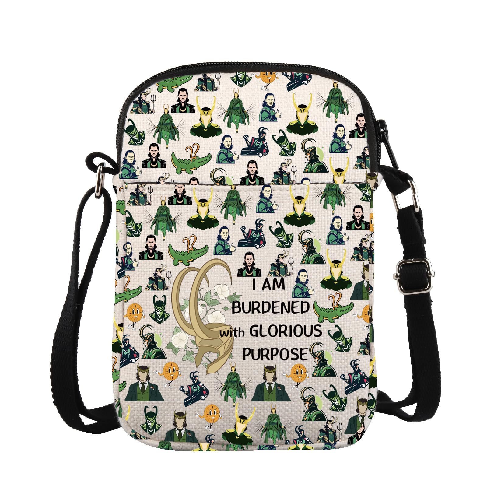 ZJXHPO TV Show Inspired Cross Body Bag I Am Burdened with Glorious Purpose Messenger Bag Hero Helmet Gift