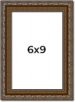 Vista 240 de Marco de fotos completo de madera dorada envejecida de 16 x 20 pulgadas con plexiglás acrílico UV, parte trasera de tablero de espuma y accesorios