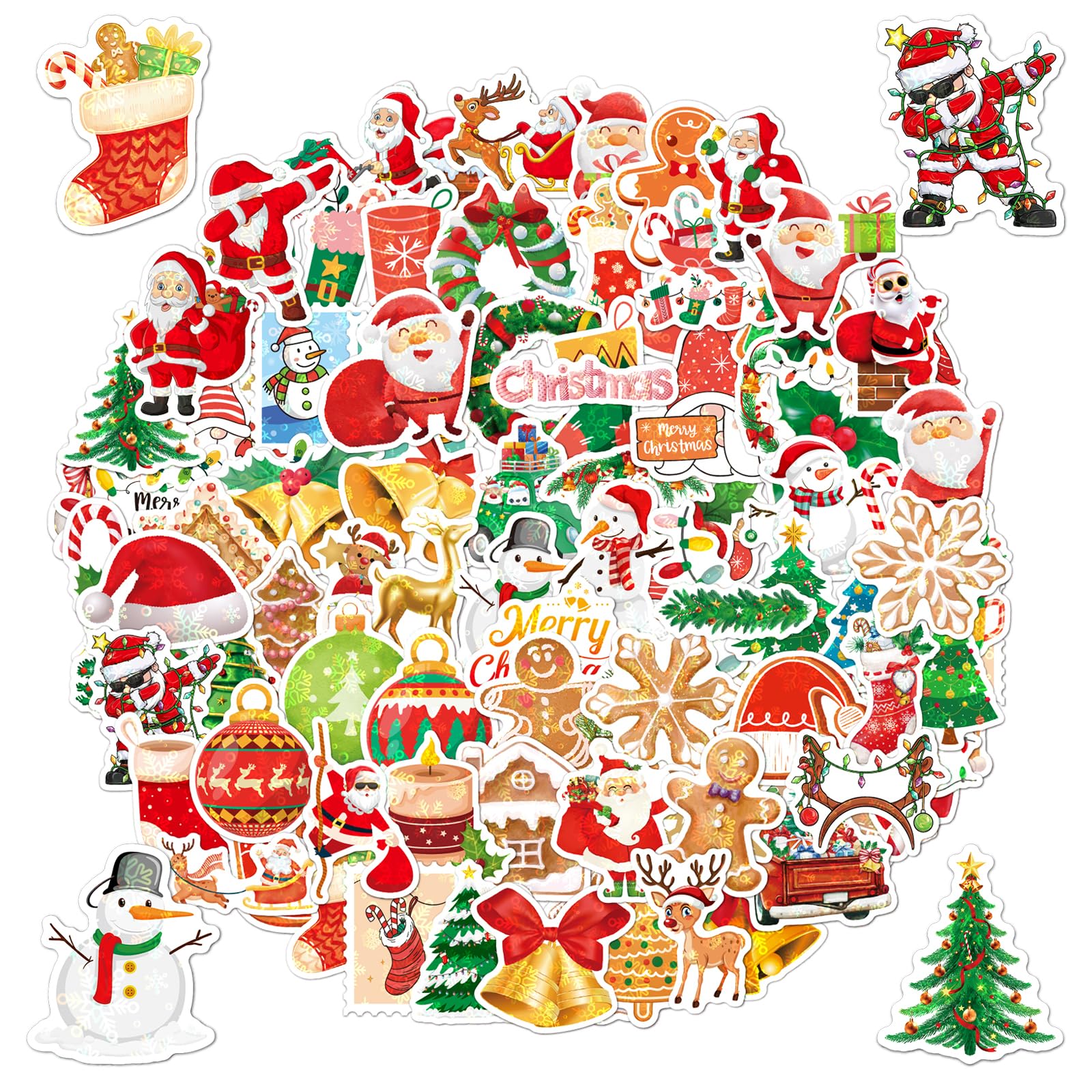 Autocollants de Noël en vinyle pour personnaliser vos étiquettes cadeaux et enveloppes