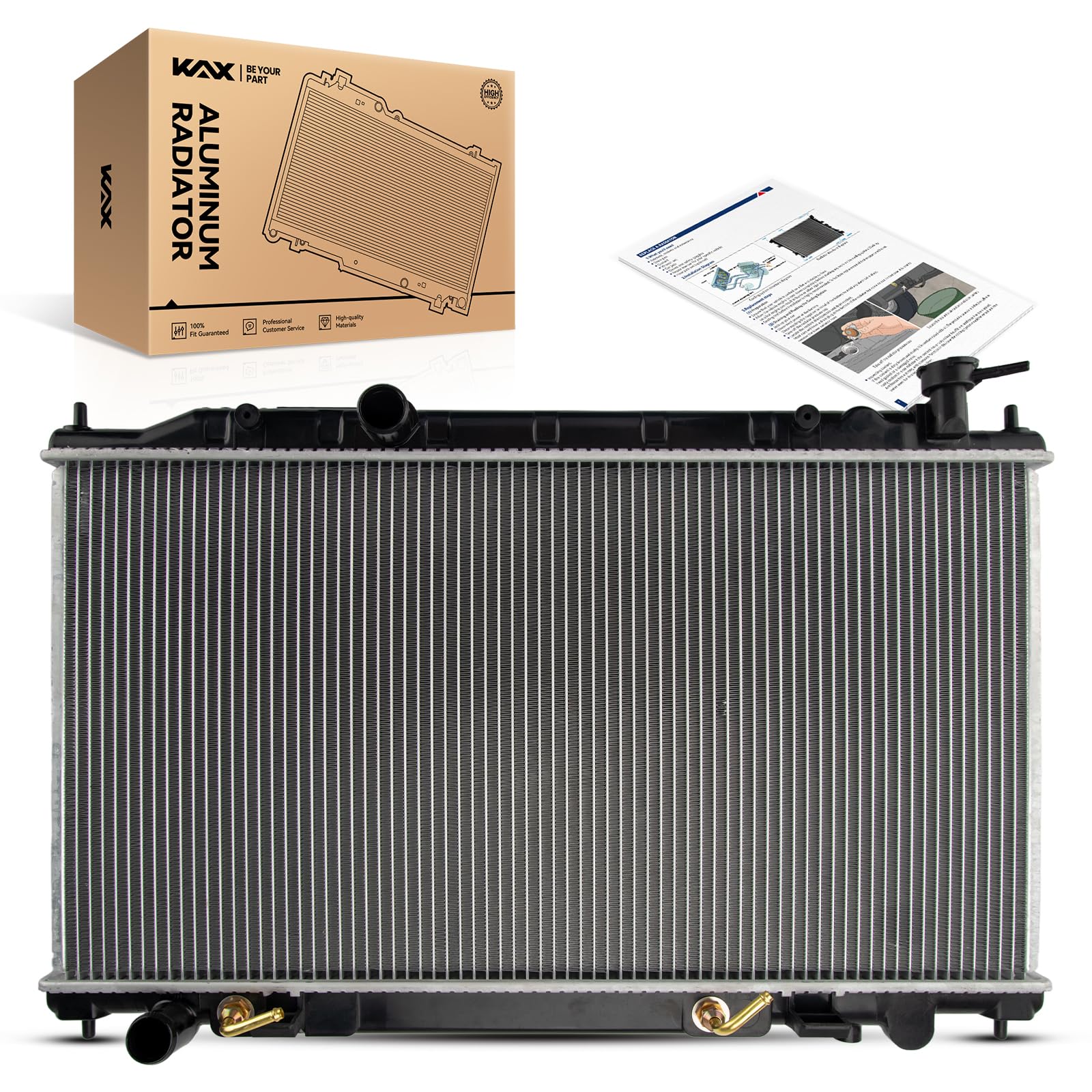 Kac Radiator Snapklik.com : KAX CU2414 Car Engine Radiator, Compatible