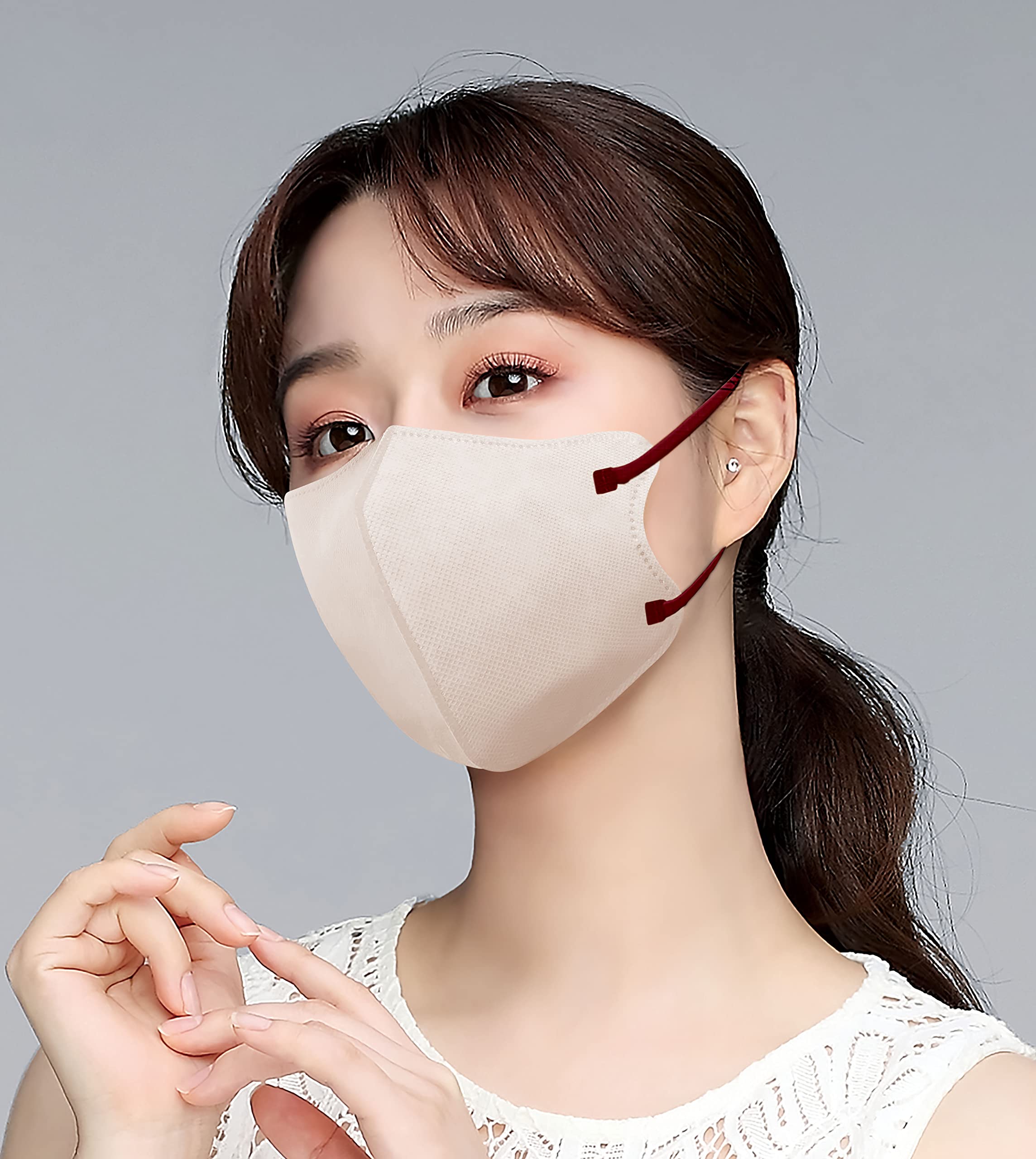 Amazon.co.jp: [トレードワン] バイカラー不織布マスク30枚入(個包装  