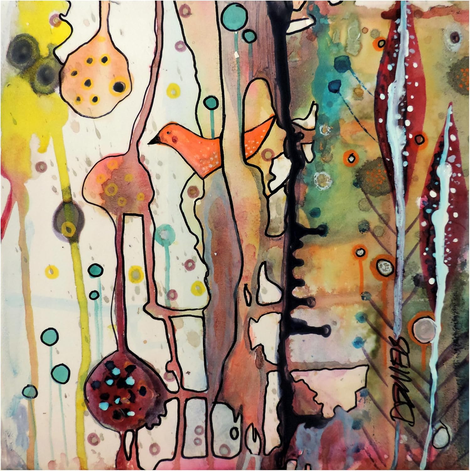 Wrapped Canvas Wall Art - Sylvie Demers 'DSCN7473' Wall Art for Living Room, Bedroom, or Office Décor - 35x35