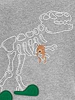 Vista 2 de Simple Joys by Carter's - Conjunto de pijama de 4 piezas para niños grandes y pequeños (parte superior de algodón y parte inferior de forro polar)