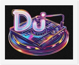 Dj Music Player Sound Cool Paint by Numbers Kit for Adults Personalized Art Craft Set Digital Painting Drawing Paintwork for Home Decor
