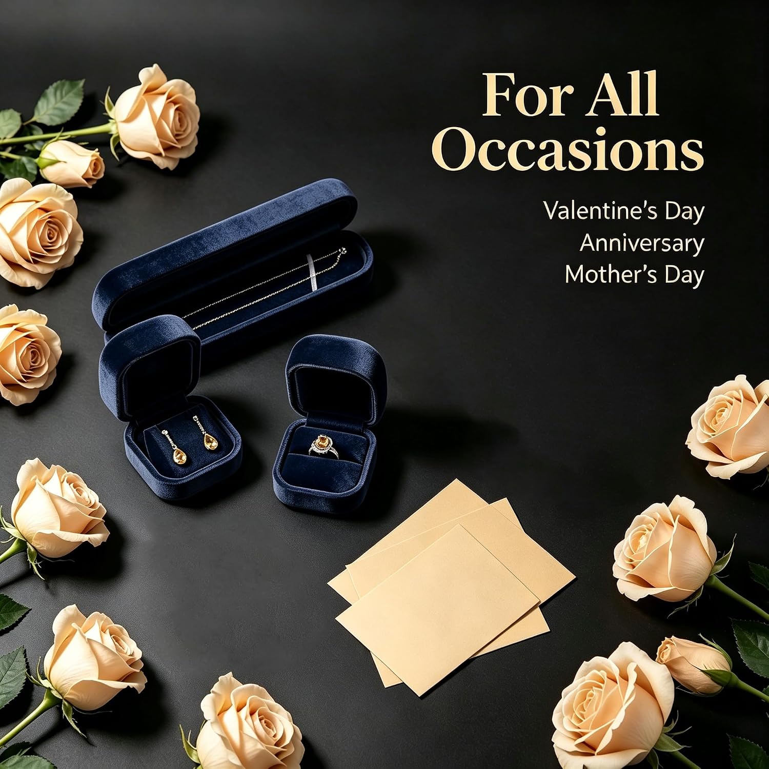 Earring Display Box, Resilient Velvet Stud Earrings Box for Gift image 2