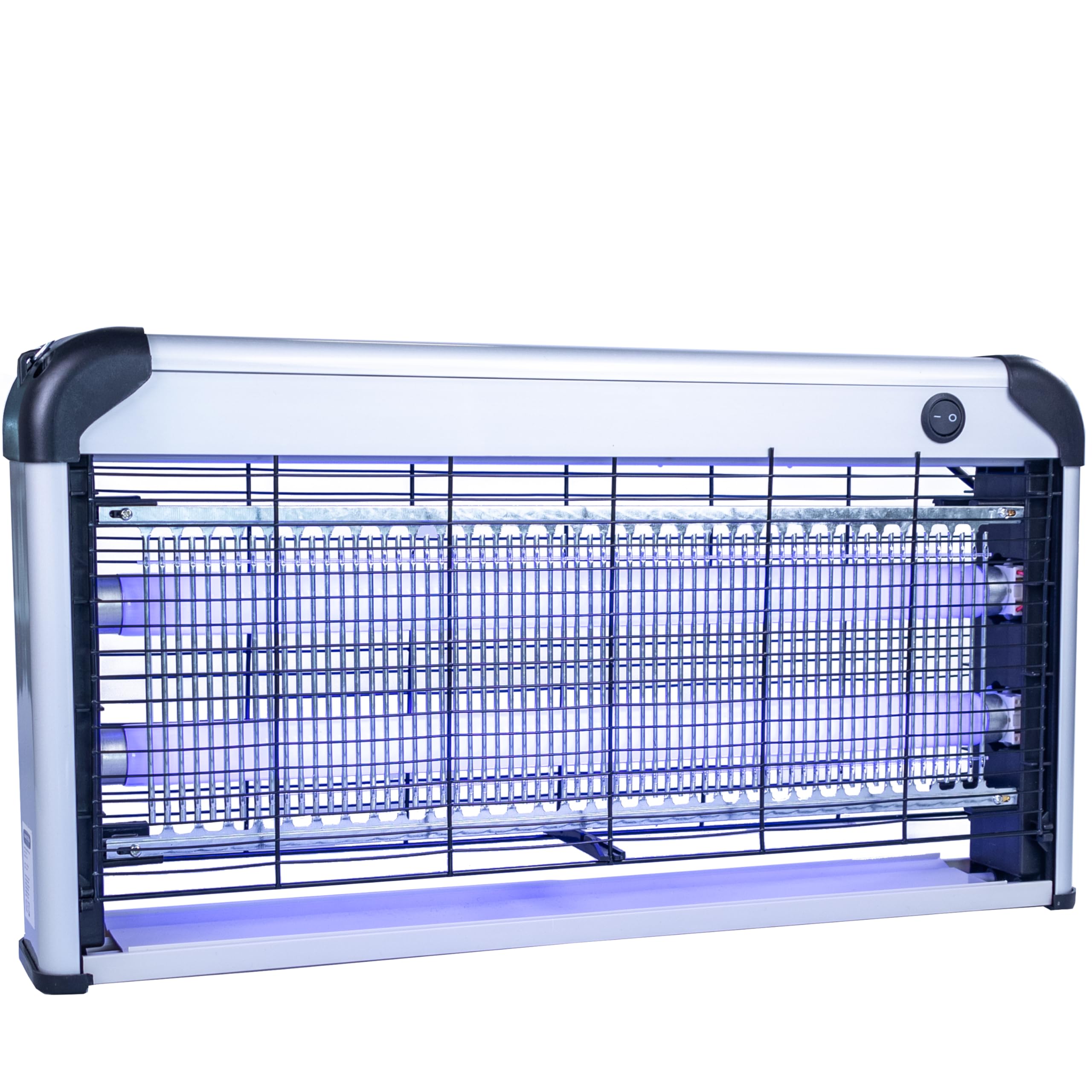 Silvergear Mosquito Lámpara Gran | Mata Insectos Eléctrico con Lámpara UV | Trampa para Mosquitos, Atrapa Moscas y Repelente de Insectos | Protege un área de 100 m² | Ligero y Portátil | 30W