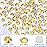 Novani Rhinestones 3000Pcs Flatback Crystal Round Loose Gemstones Glass Rhinestones for Crafts Makeup Nail Art Clothes Shoes DIY Decorations(SS8, 2.3-2.5mm,MetalSunlight)