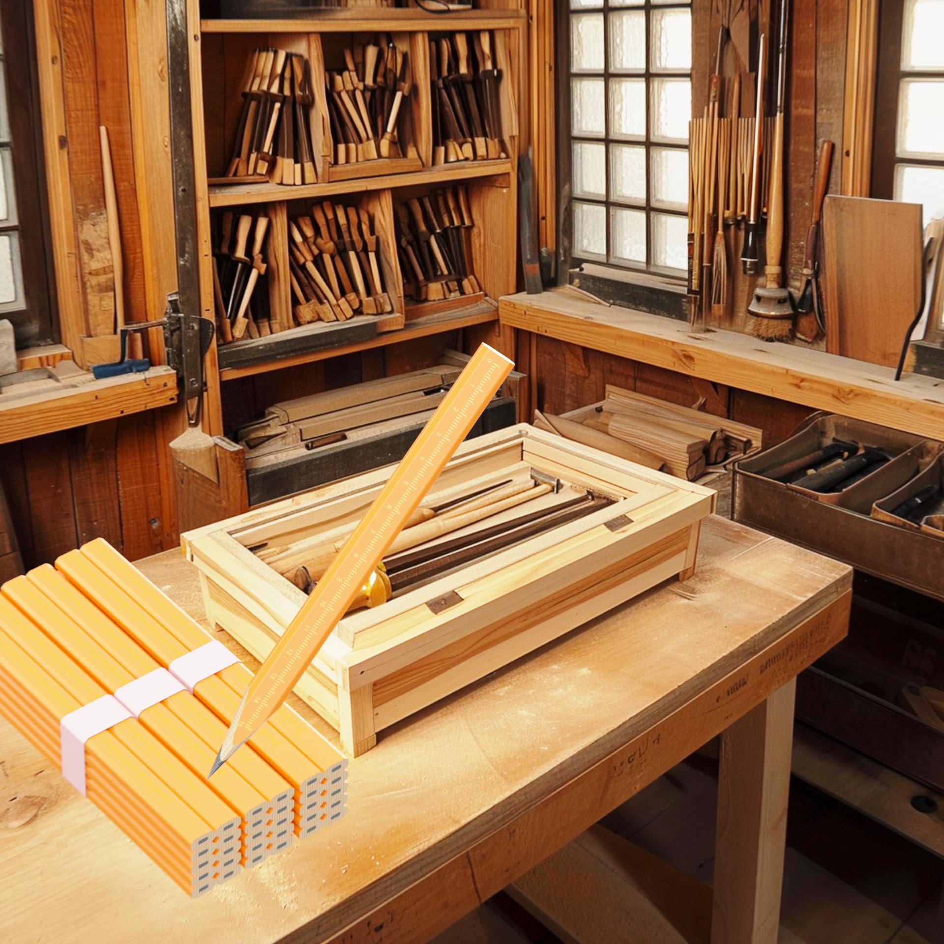 RONDURE Master Craft Carpenter Pencil Set 29 PCS- Building, Crafting, and Marking Excellence for Professionals — Amazon image 6