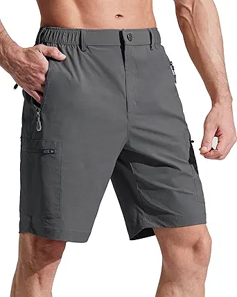 Libin Men's Quick Dry Hiking Shorts Lightweight Golf Shorts Stretch Cargo Shorts Travel Fishing Work Casual Water Resistant