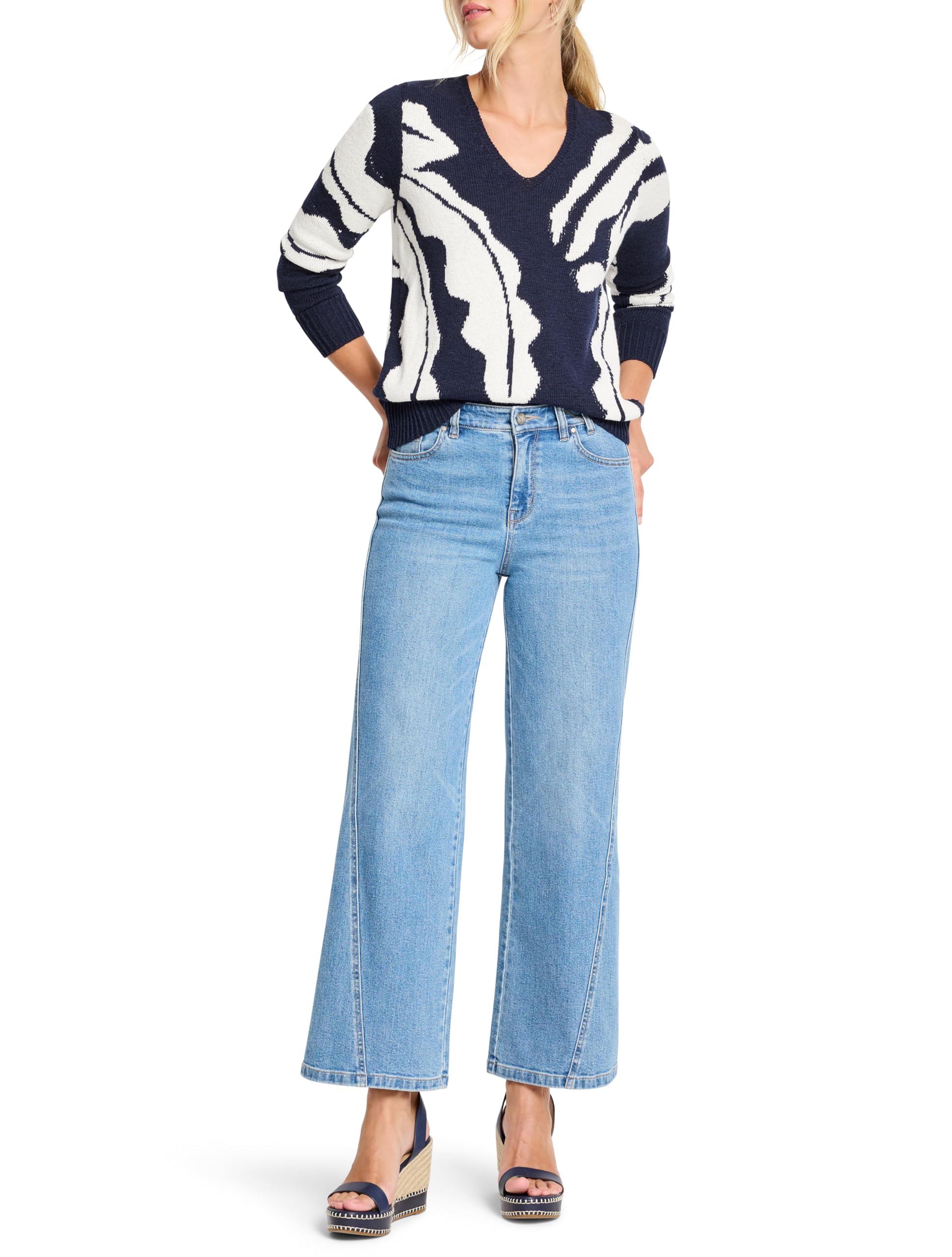 NIC ZOE Womens Shadow Reef Sweater