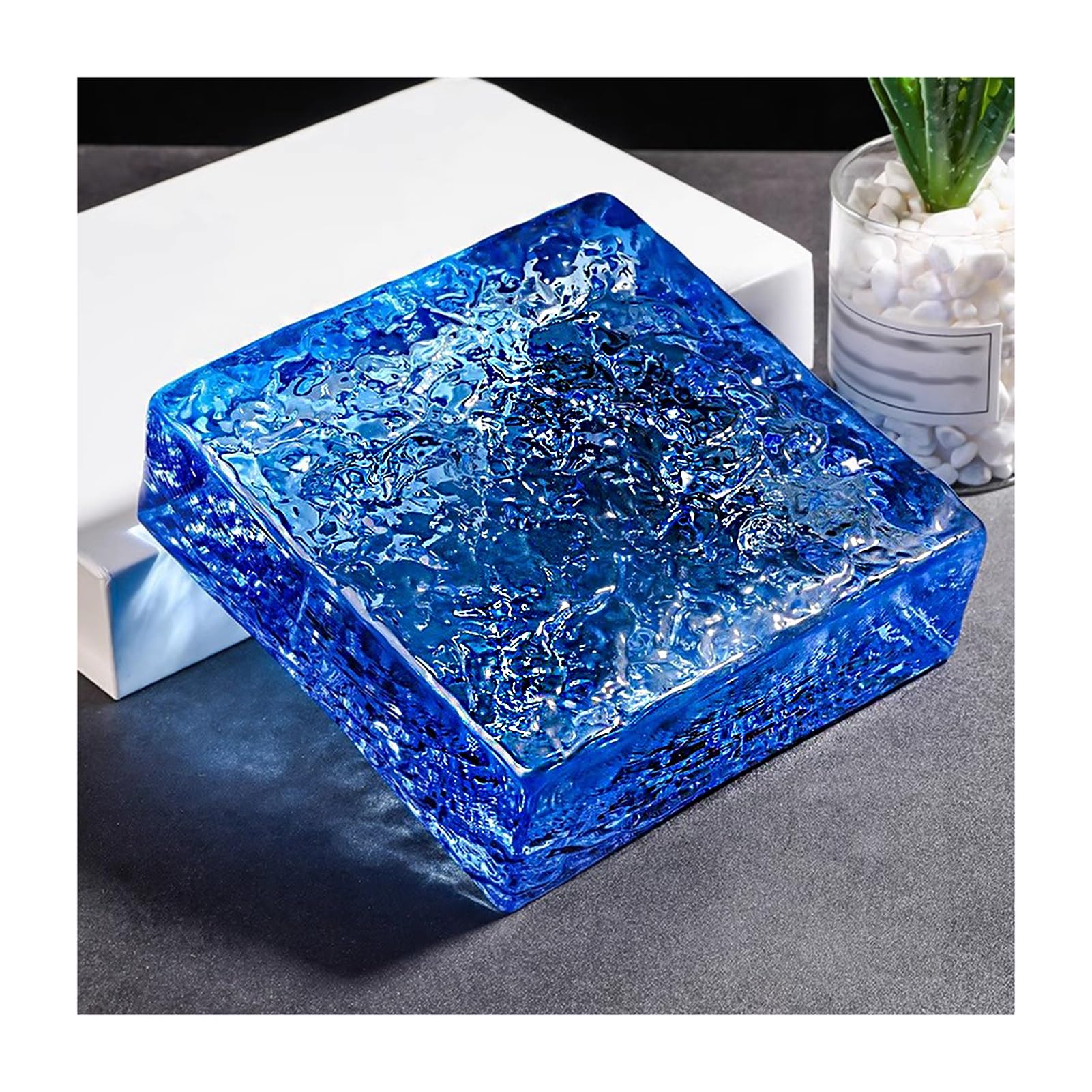 Amazon.co.jp: 長方形の水晶レンガ、明確なガラス・ブロック、 ガラス