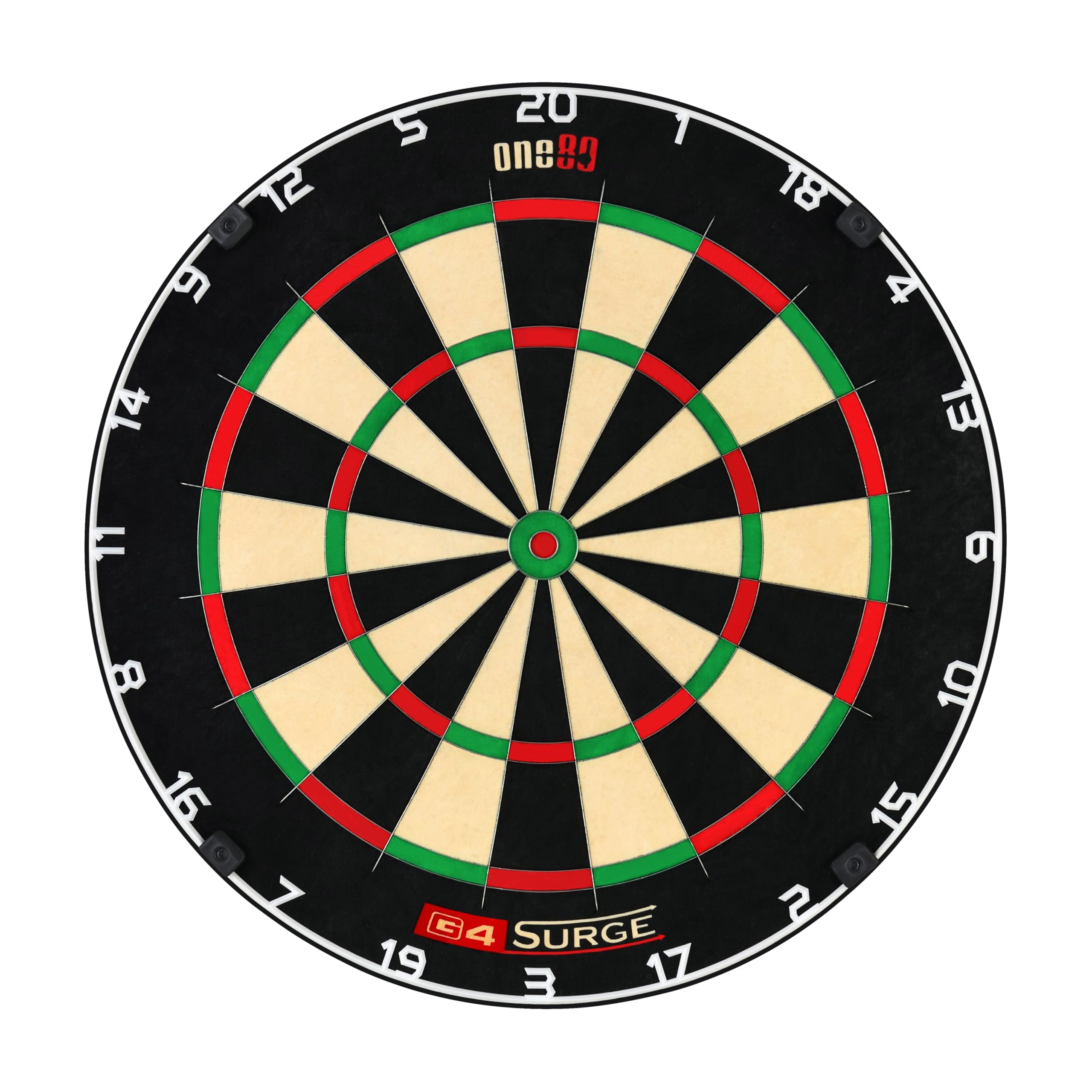 ONE80 Gladiator 4 G4 Dartboard – Profi Dartscheibe aus Sisal | Turnier Dartboard mit Spiderless-Technologie für Steel Darts | Bristle Board für Wettkampf & Training