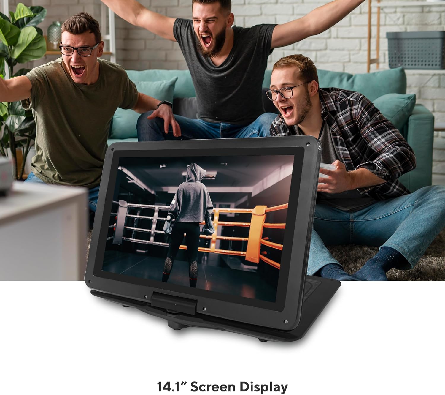 Core Innovations Portable DVD Player with remote, headphones, and carrying case