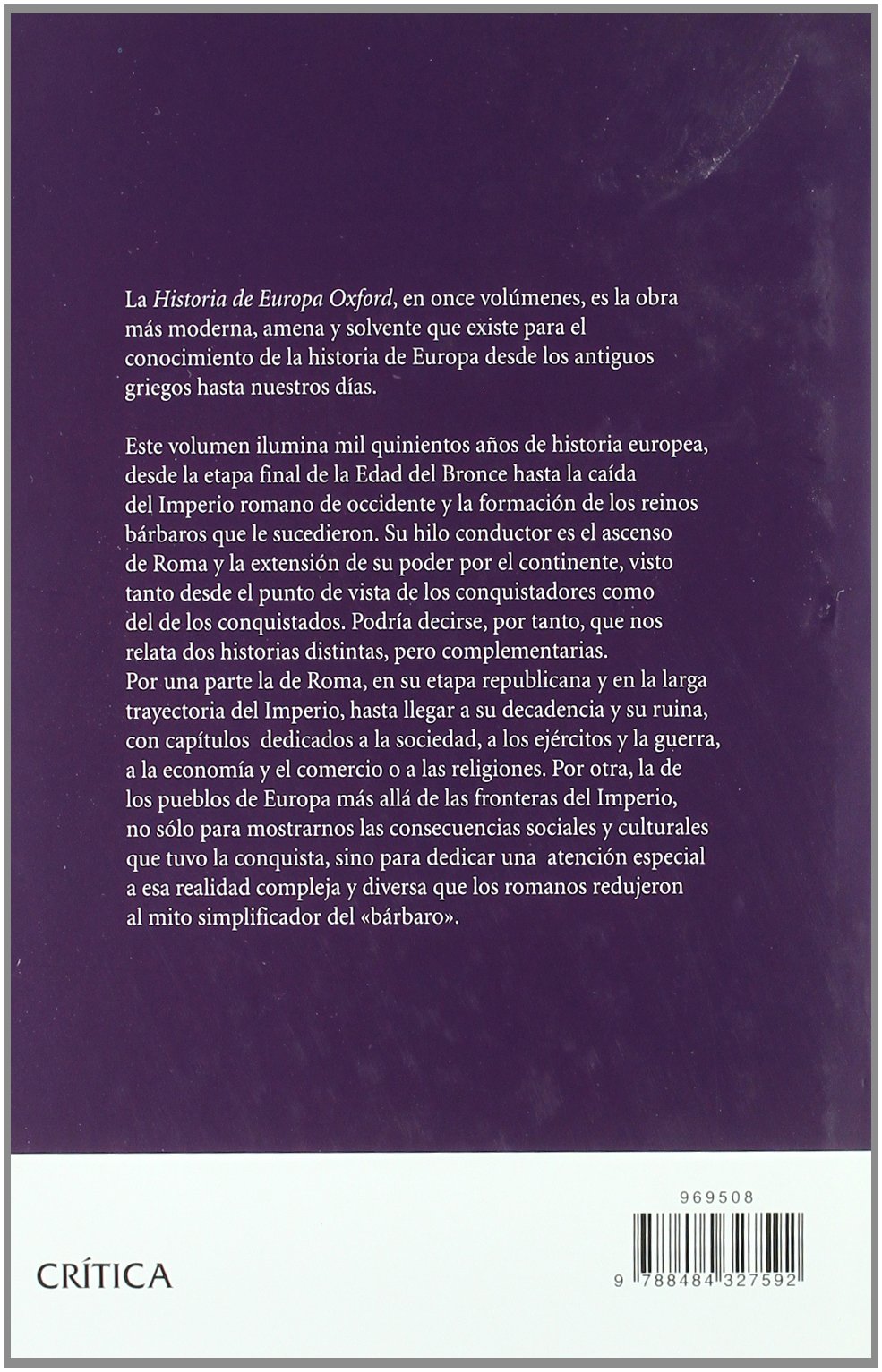 Europa romana: 1 (Historia de Europa Oxford)