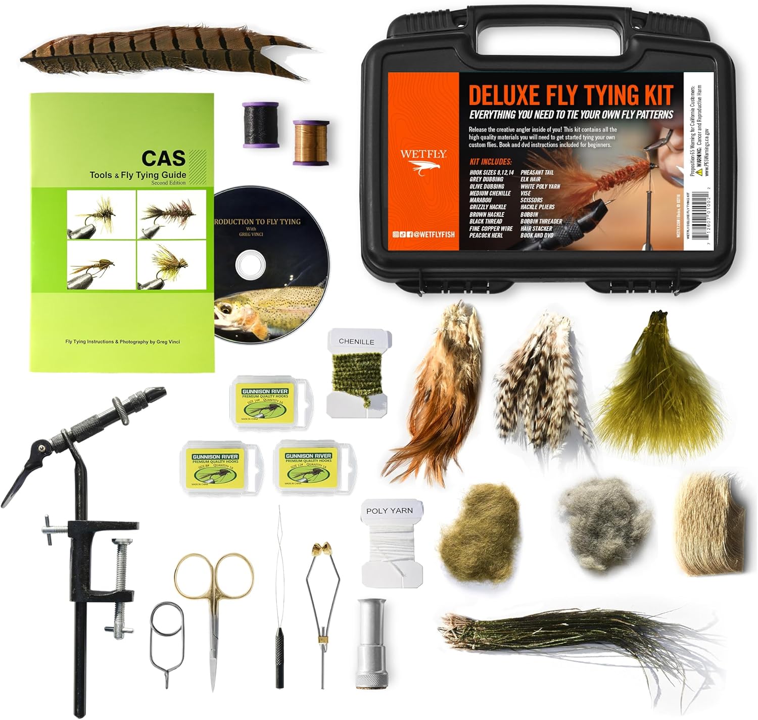 Creative Angler Deluxe Fly Tying Kit for Tying Flies. Our most popular
