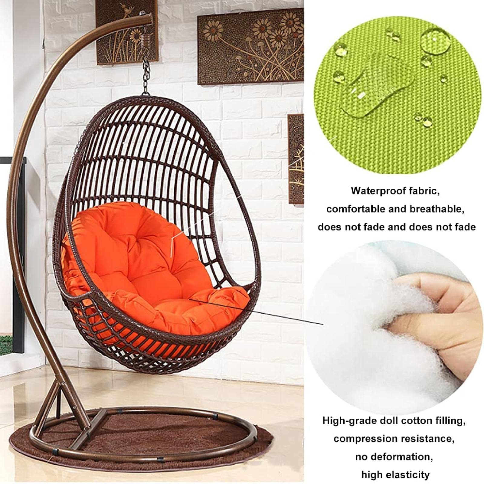 Rijoka Hangstoel Eggy | Exclusief Dutch Design | Oranje