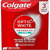 3-Pk Colgate Optic White Advanced Hydrogen Peroxide Toothpaste 3.2oz Deals