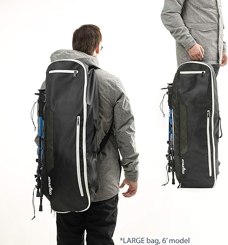 Miniatura 6 de Athletico Bolsa para raquetas de nieve - Mochila para zapatos de nieve para llevar, empacar y almacenar raquetas de nieve