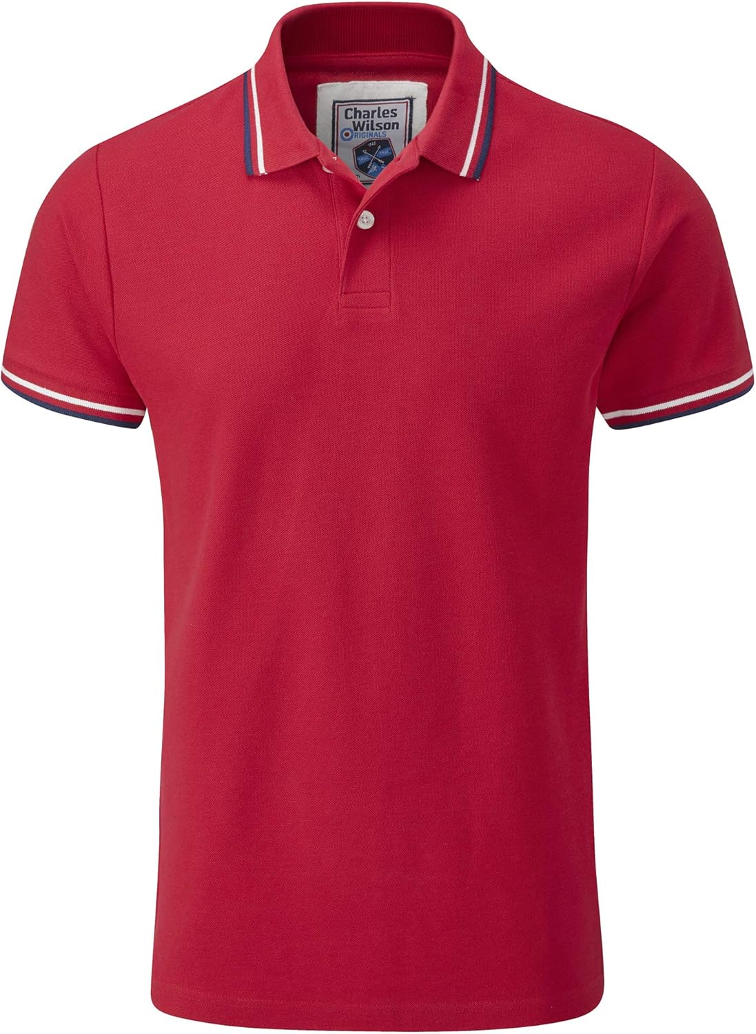 Charles Wilson Contrast Tipped Polo Shirt