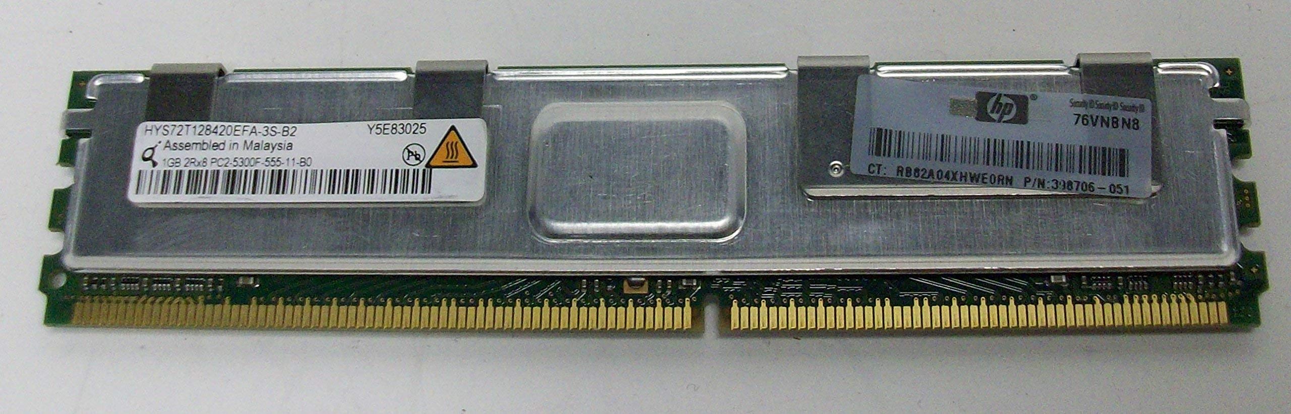 QIMONDA 1GB 240p PC2-5300 CL5 64x8 Fully Buffered ECC DDR2-667 FBDIMM MEMORY MODULE HYS72T128420EFA-3S-B2