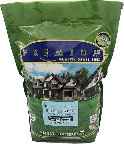 Vista 4 de Twin City Seed Co. Blue Envy, Kentucky Bluegrass Blend, bolsa de 3 libras