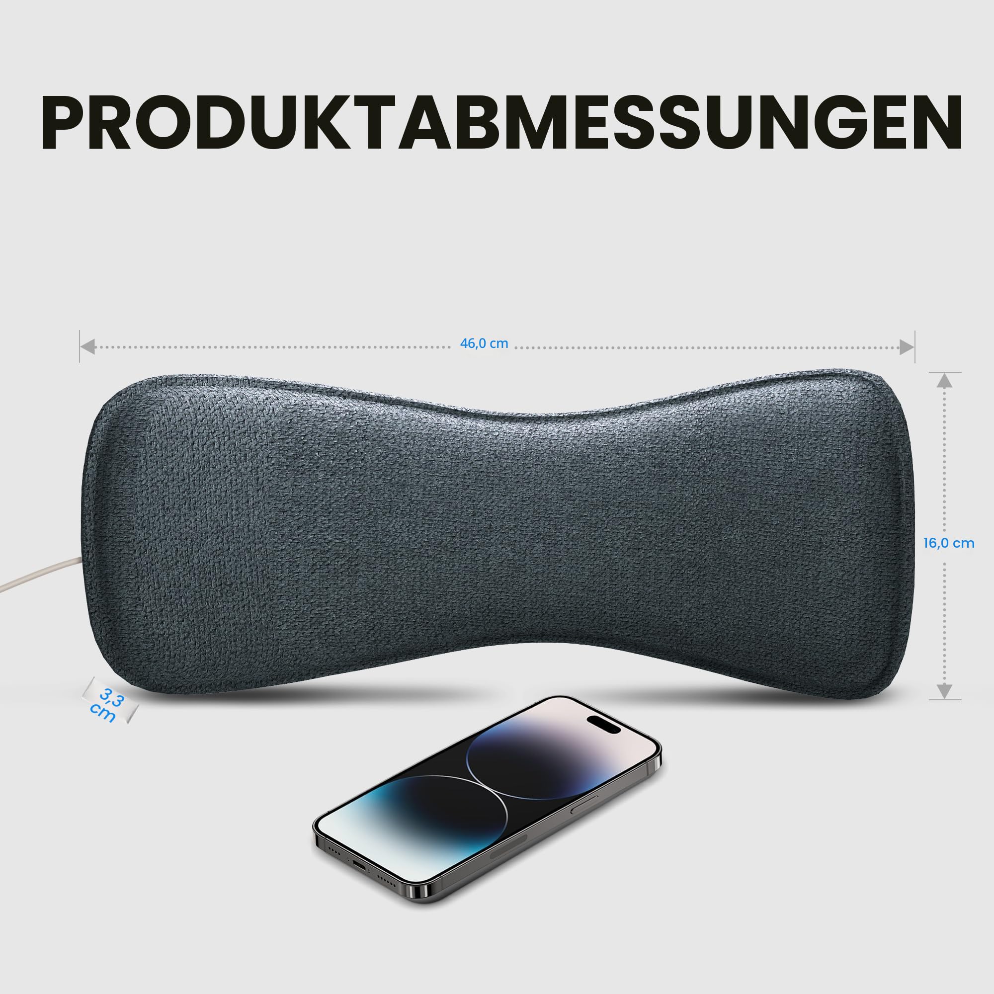 Avantree Slumber 2 Kabelloser Bluetooth-Kissenlautsprecher mit 4 flachen Lautsprechern, weißem Rauschen, Sleep-Timer