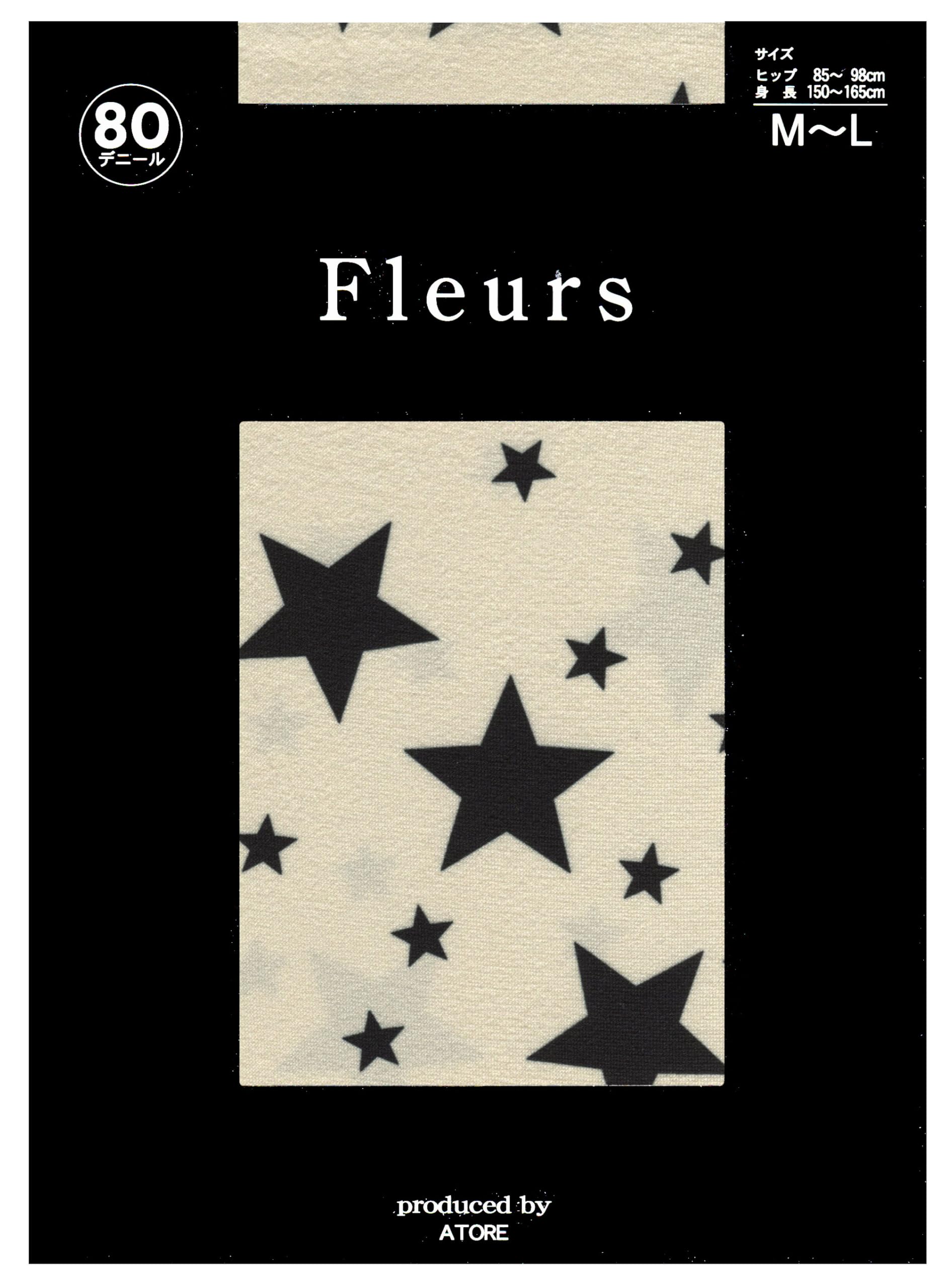 Amazon | Fleurs(フルール) F-1527 プリントタイツ 柄タイツ