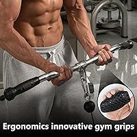 Vista 7 de Rubber Gym Grips for Weights Training, Ergonomic Workout Grip for Weight Lifting Men Women Hand Protector Gym Gloves, Weight Lifting Grips for