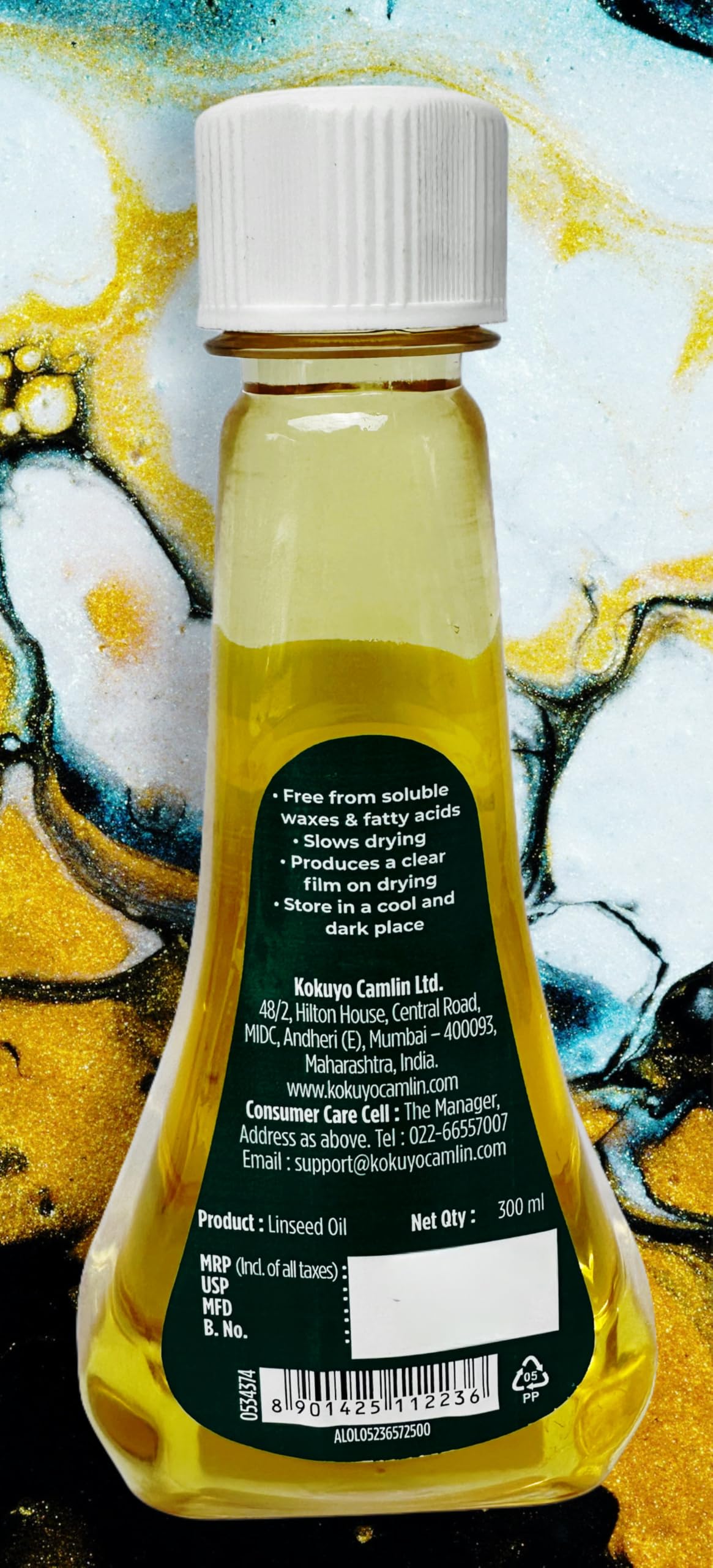 Camel Linseed Oil for Oil Painting, 300 ml 1