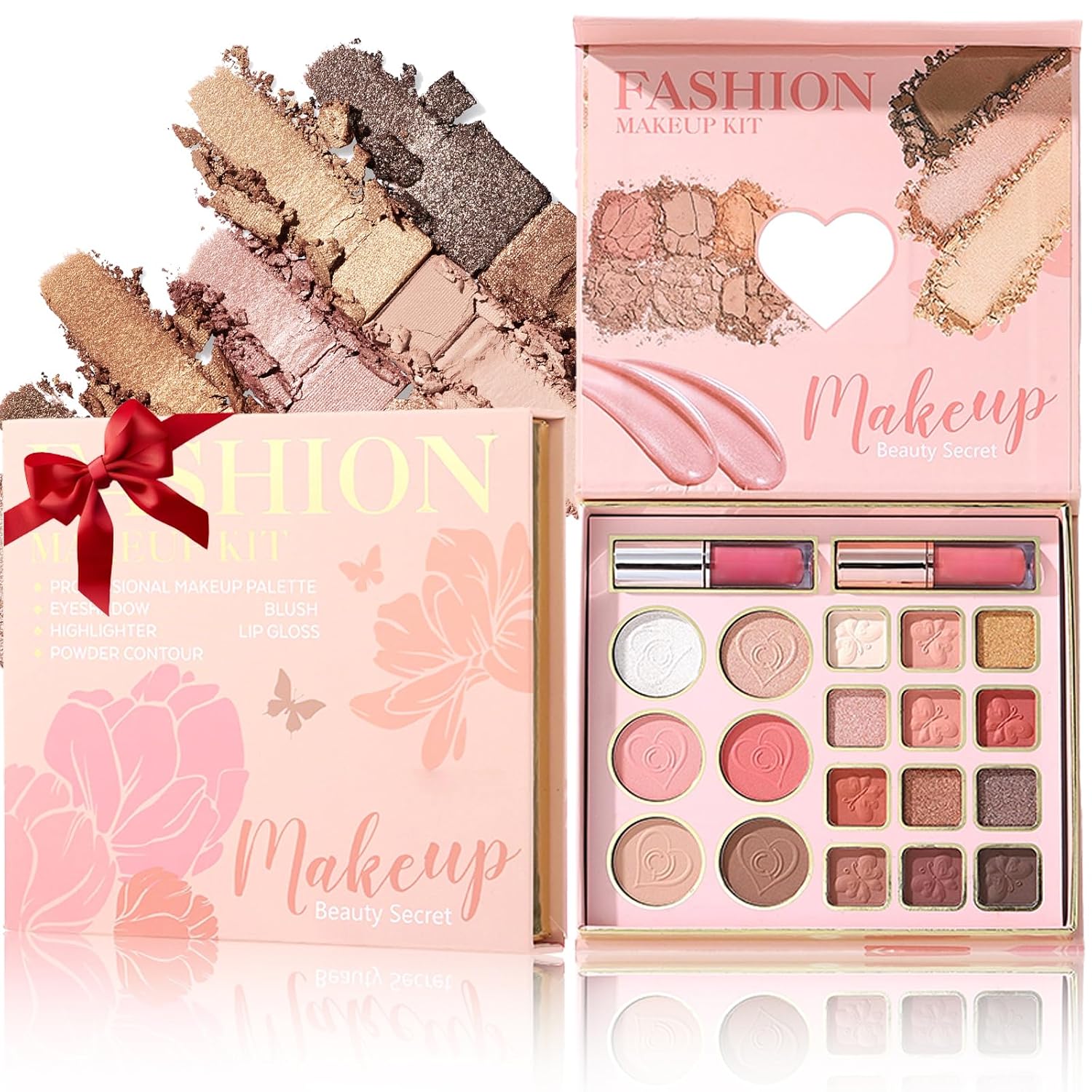 All In One Face Eyeshadow Palette,Waterproof Long Lasting Makeup Gift Set