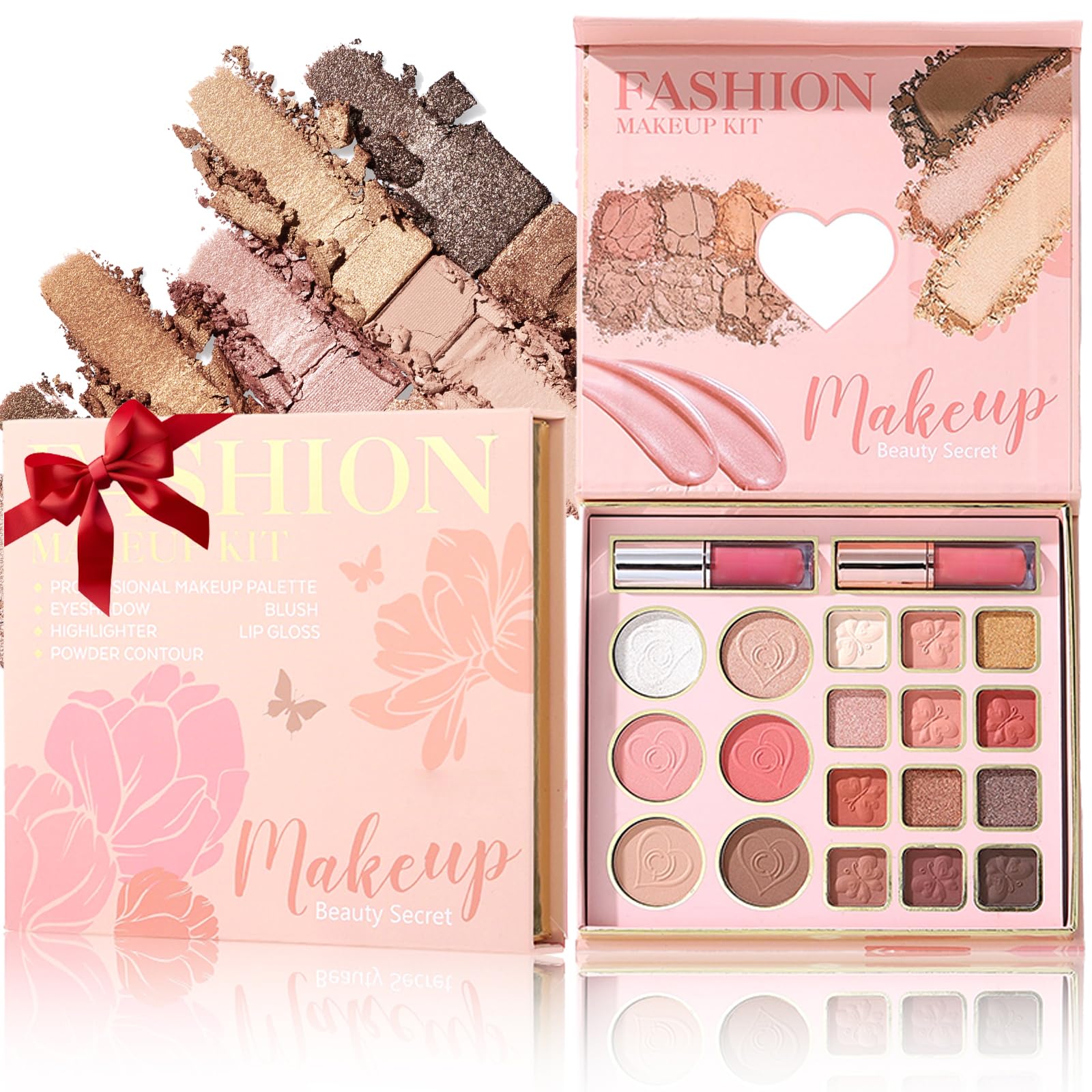 All In One Face Eyeshadow Palette,Waterproof Long Lasting Makeup Gift Set