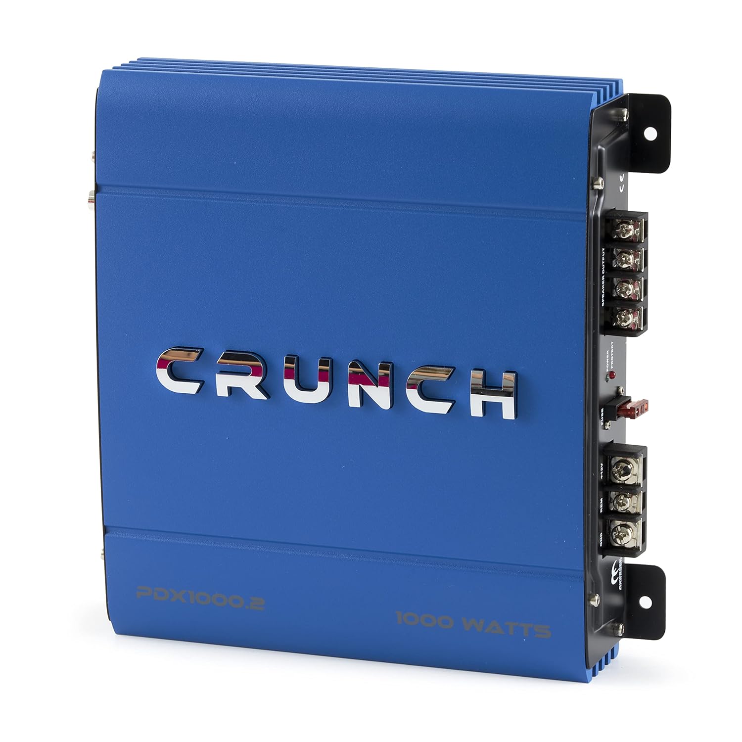 Crunch PDX-1000.2 PowerDriveX 1000 Watt 2 Channel Exclusive Blue A/B Car Audio Stereo Amplifier System with Flexible Installation