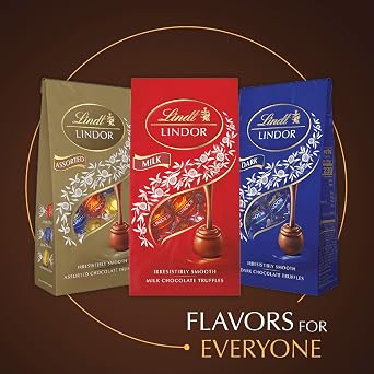 Lindt LINDOR 60٪ شوكولاتة داكنة إضافية ، حلوى شوكولاتة داكنة مع مركز ترفل سلس ، ذوبان ، رائع لتقديم الهدايا ، 5.1 أونصة. حقيبة ( 6 عبوة )