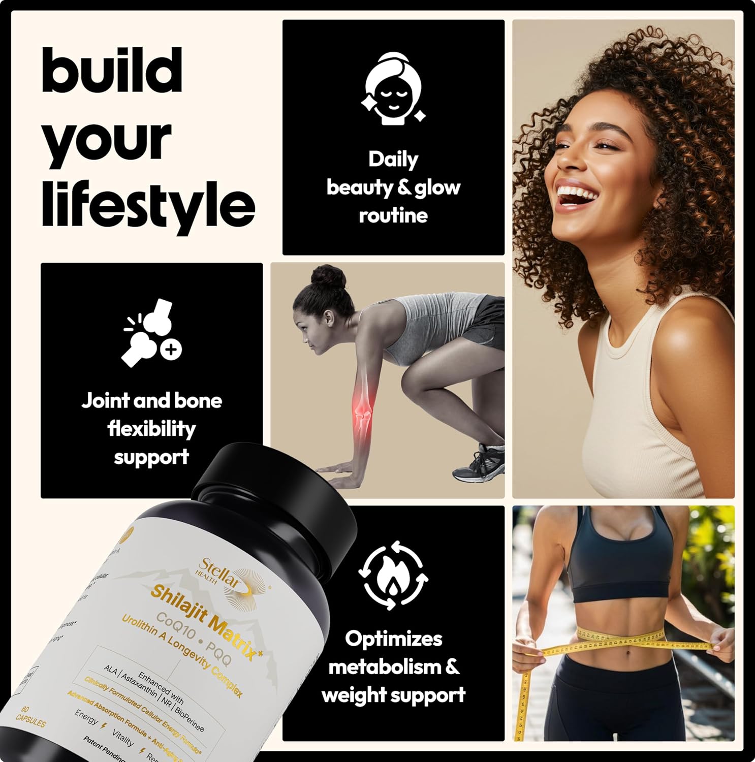 Clinical Mitochondrial Complex - Shilajit 5787mg Extract Equivalent NAD+ Booster - Ubiquinol CoQ10, Urolithin A, NR, PQQ, ALA, Astaxanthin - Energy, Focus, Strength - 60 Vegan Capsules - Image 8