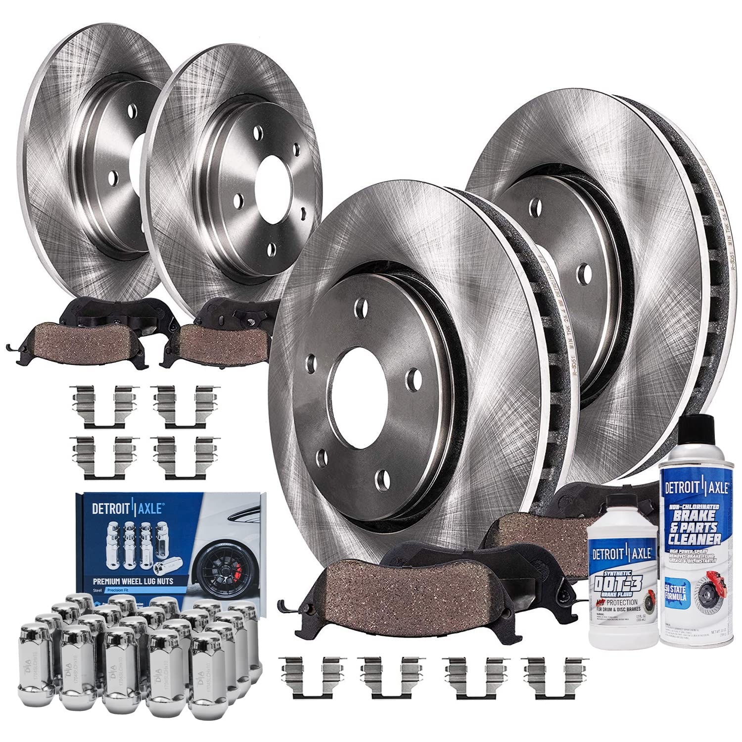 Detroit Axle - 30PC Brake Kit For 06-10 Ford Explorer Mercury Mountaineer