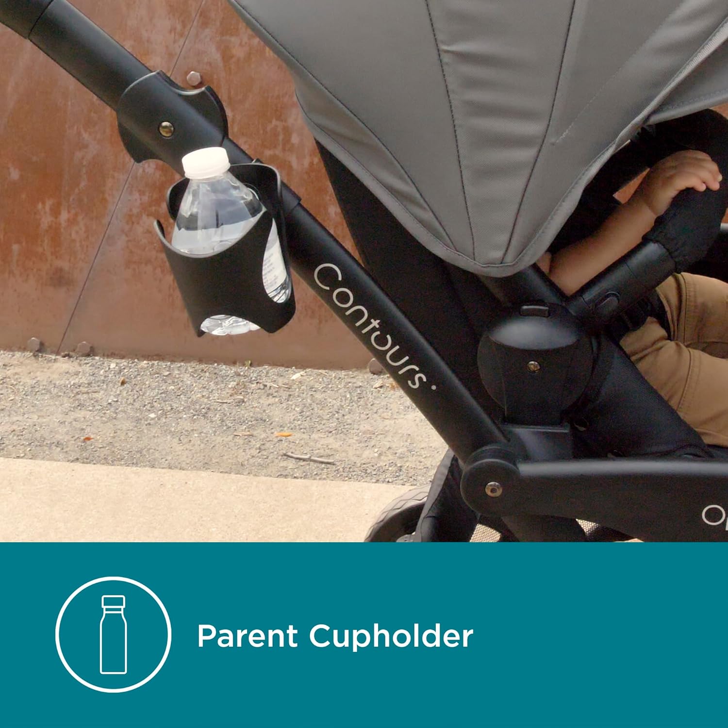 Contours Options V2 Lightweight Inline Tandem Double Stroller with Reversible Seats, Greige