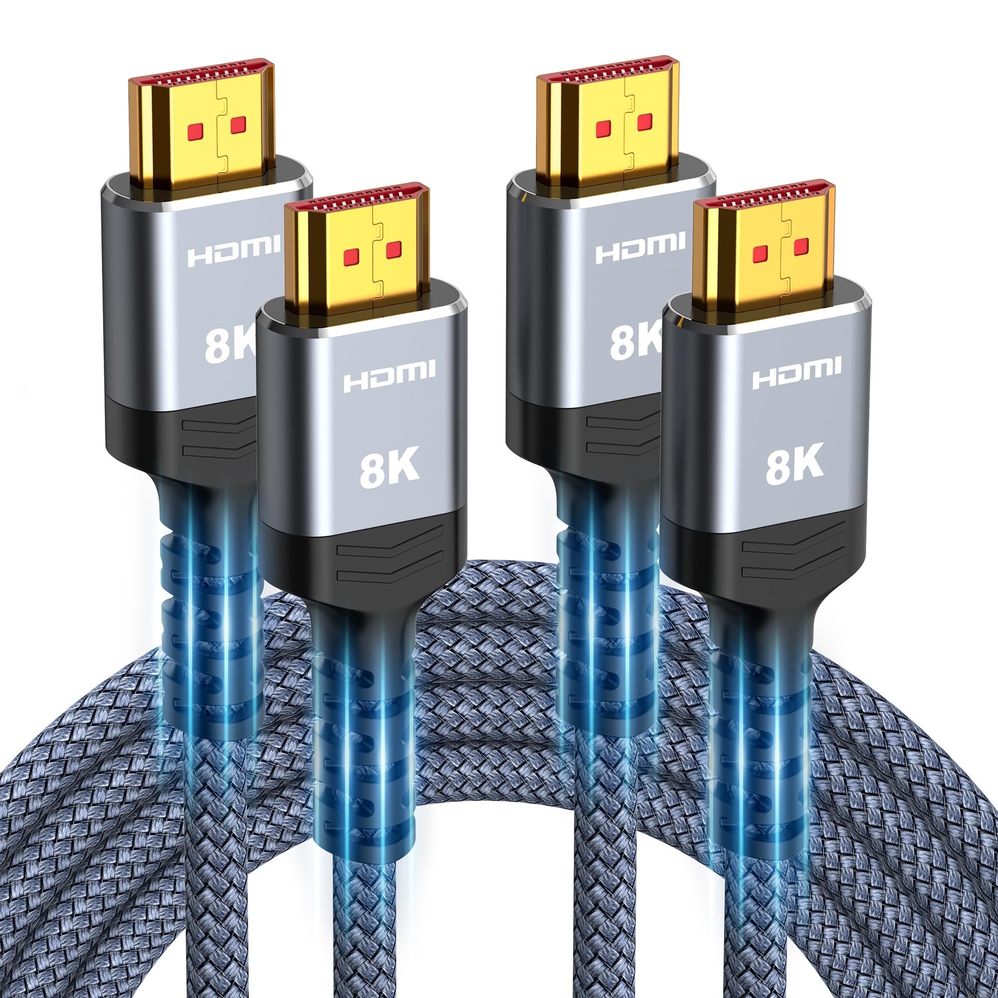SNOWKIDS HDMI 2.1 Kabel 8K, 2.1 48Gbps Highspeed 8K@60Hz HDMI Kabel